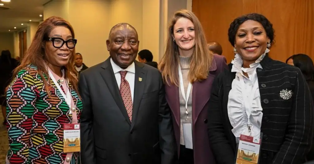 SAISC Chairwoman Nicolette Skjoldhammer at the SEIFSA Presidential Breakfast